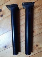 zwarte metalen poten, Huis en Inrichting, Tafelpoot, Minder dan 50 cm, Rond, Minder dan 50 cm