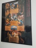 Poster oud in lijst, Verzamelen, Posters, Ophalen, A1 t/m A3, Rechthoekig Staand