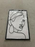 Wall hanging decor pastel woman out line wall art, Ophalen