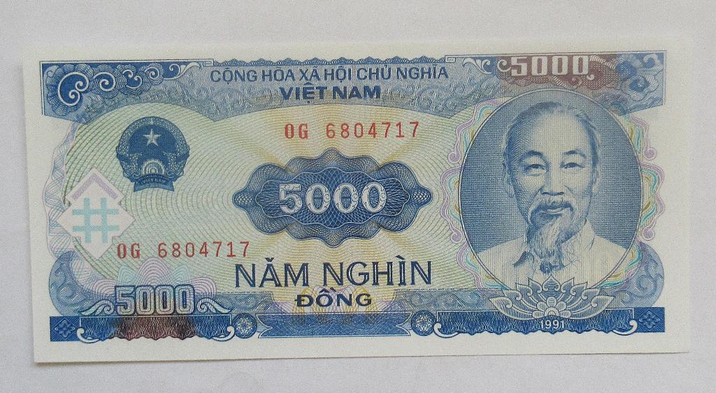 Viëtnam 5000 Dong 1991, Postzegels en Munten, Bankbiljetten | Azië, Verzenden