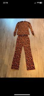 Esqualo Oranje/Zwart Set - Maat M, Kleding | Dames, Jumpsuits, Ophalen, Zo goed als nieuw, Maat 38/40 (M), Oranje