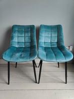 Two velvet dining chairs, Ophalen, Zo goed als nieuw