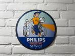 Philips emaille reclamebord, Verzamelen, Merken en Reclamevoorwerpen, Ophalen of Verzenden, Gebruikt, Reclamebord