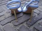 GRATIS VERZENDEN NIEUWE BLAUWE FEESTELIJKE PARTY HAKKEN 41, Nieuw, Schoenen met hoge hakken, Verzenden, Blauw