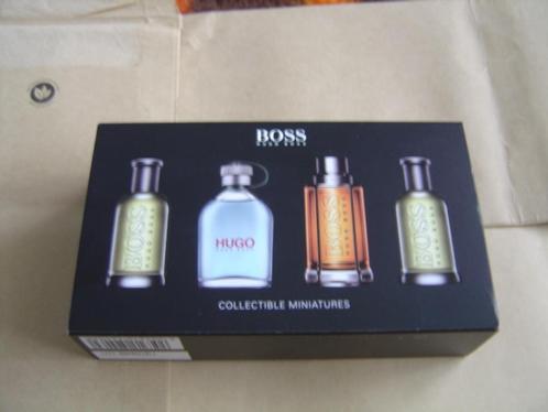 Hugo Boss lege verpakking/doos miniaturen homme reis set!, Verzamelen, Merken en Reclamevoorwerpen, Zo goed als nieuw, Verpakking