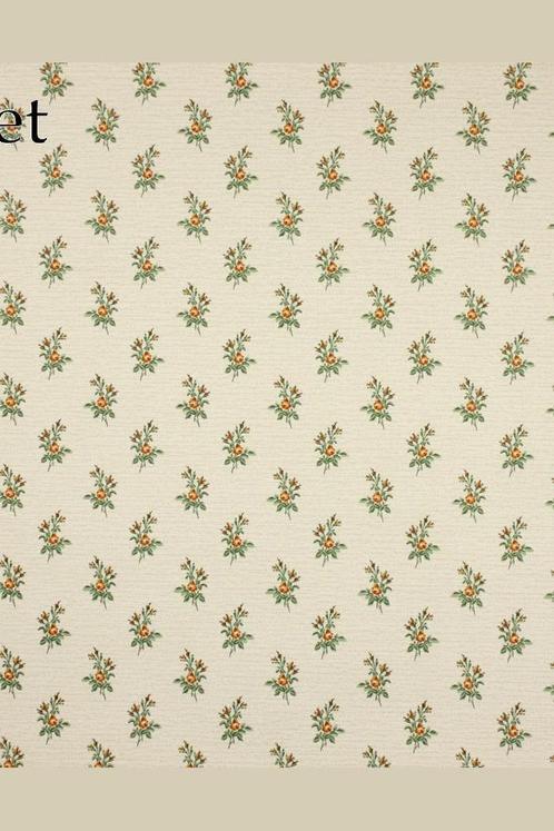 5040 klassiek bloemenbehang met textiellook jaren 60 swiet, Huis en Inrichting, Stoffering | Behang, Wit, Beige, Grijs, Groen