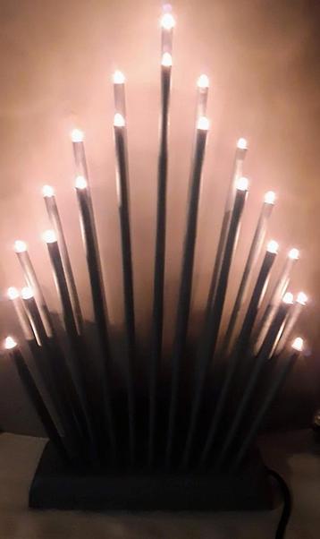 Metalen staande raam, tafel kerstverlichting in mooie vorm.  beschikbaar voor biedingen