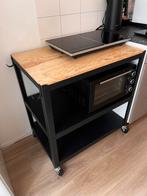 IKEA BROR Roltafel - Zwart/Grenen, Ophalen, Zo goed als nieuw