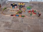 Houten Treinbaan met veel extra's, Kinderen en Baby's, Speelgoed | Houten speelgoed, Ophalen, Gebruikt, Duw- of Trekspeelgoed