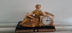 Antieke klok met beeld Tanaris getekend, Antiek en Kunst, Antiek | Klokken, Ophalen of Verzenden