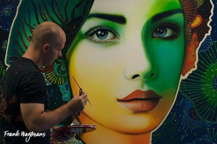 Frank Wagtmans - Portret Vrouw - Moderne Kunst, Antiek en Kunst, Kunst | Schilderijen | Klassiek, Ophalen of Verzenden