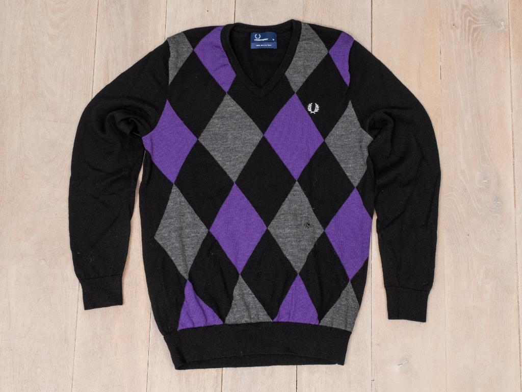 Fred Perry Argyle trui, maat M , Maat 48/50 (M), Zwart, Ophalen of Verzenden, Fred Perry