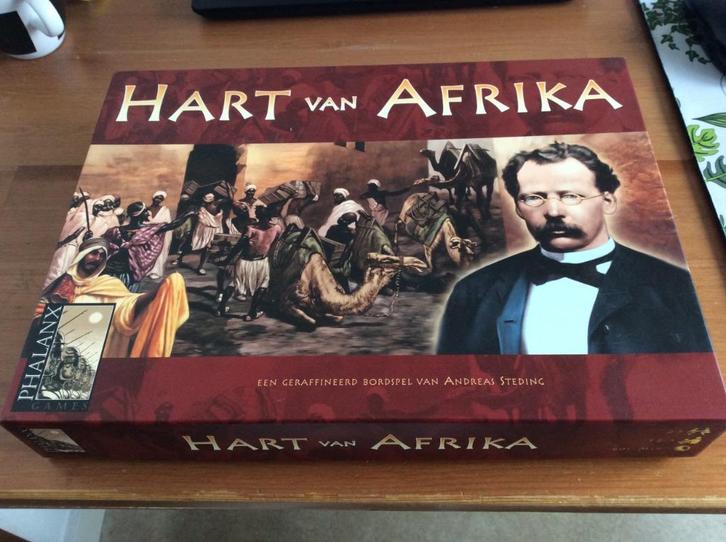 Hart van Afrika Bordspel van Phalanx games., Hobby en Vrije tijd, Gezelschapsspellen | Bordspellen, Zo goed als nieuw, Een of twee spelers
