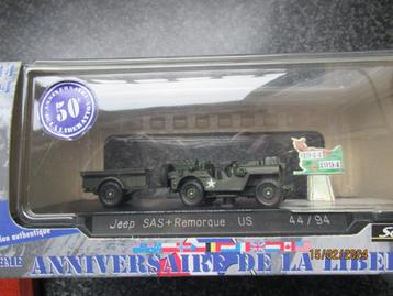JEEP SAS+ TRAILER US -50TH ANNIVERSARY LIBERATION -1944-1994 beschikbaar voor biedingen