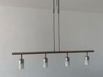RVS Eettafellamp met 4 Spots & Dimmer, Ophalen, Zo goed als nieuw, Metaal, 50 tot 75 cm