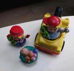 Te koop: Little people figuren en auto van FISHER PRICE, Ophalen of Verzenden, Gebruikt, Speelset, Met geluid