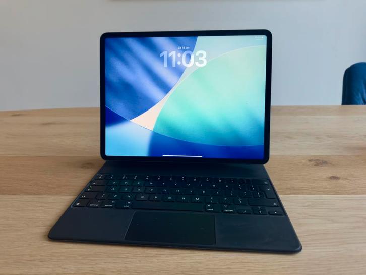 Apple iPad Pro 12,9" 256GB WiFi + Magic Keyboard, Computers en Software, Apple iPads, Gebruikt, Apple iPad Pro, Wi-Fi, 13 inch of meer
