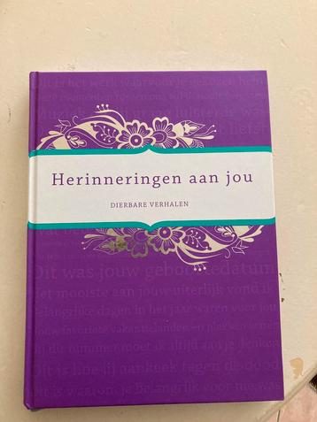 Nieuw boek Herinneringen aan jou, invulboek 10€