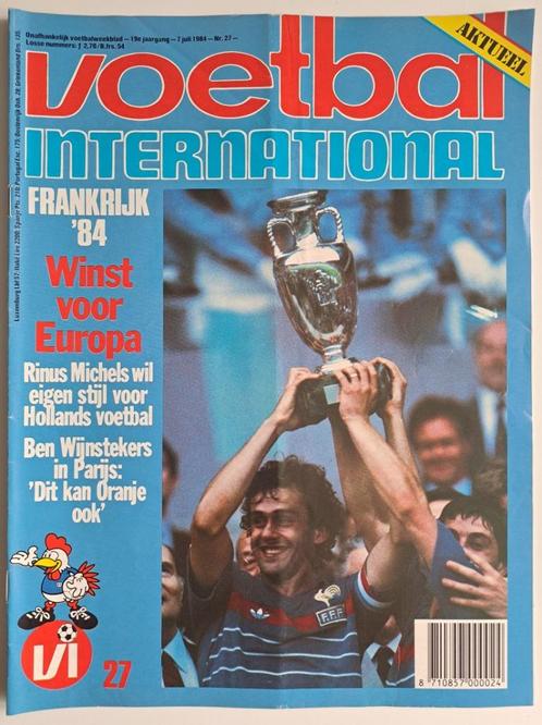 Voetbal International 1984 - EK in Frankrijk (5 nrs), Verzamelen, Sportartikelen en Voetbal, Gebruikt, Boek of Tijdschrift, Ophalen of Verzenden