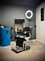BARBERSTOEL merk Salon Ambience, Huis en Inrichting, Stoelen, Ophalen, Gebruikt, Zwart, Eén