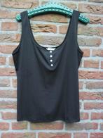 H&M nieuwe stevige zwarte top maat XL met knoopjes, H&M, Zwart, Maat 46/48 (XL) of groter, Nieuw