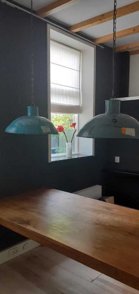 Metalen lampen set, Huis en Inrichting, Lampen | Hanglampen, Gebruikt, Minder dan 50 cm, Metaal, Ophalen