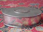 Mooi antiek silverplate doosje uit Engeland voor snuiftabak., Ophalen of Verzenden