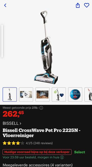 Bissell Crosswave Pet pro zo goed als nieuw beschikbaar voor biedingen