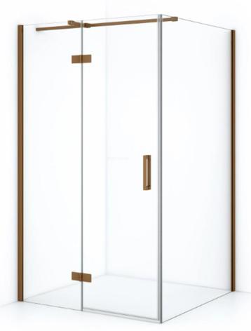Luxe Douchedeur 120x90 Koperkleur – Nieuwstaat, Nu €500! beschikbaar voor biedingen