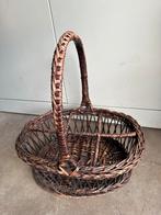 Rieten flessenmand, Huis en Inrichting, Woonaccessoires | Schalen en Manden, Ophalen of Verzenden, Gebruikt, Rechthoekig, Riet
