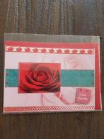 Kaartje verjaardag rode roos, Ophalen of Verzenden, Nieuw, Overige thema's