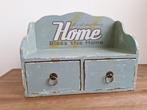Brocante houten hangkastje., Huis en Inrichting, Ophalen, 50 tot 100 cm, Zo goed als nieuw, Minder dan 100 cm