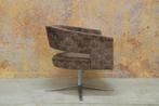 Als NIEUW! bruine stoffen Montis Turner design draaifauteuil, 75 tot 100 cm, Minder dan 75 cm, Design, Metaal