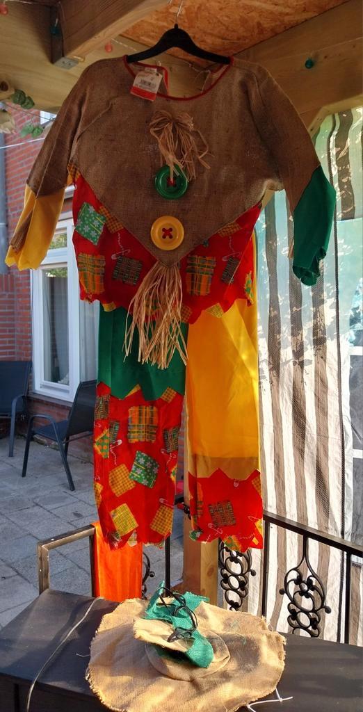 Vogelverschrikker set maat 140, Kinderen en Baby's, Carnavalskleding en Verkleedspullen, Nieuw, Jongen of Meisje, 134 t/m 140