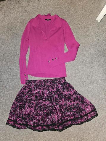 Nikkie set rok & longsleeve maat 40  beschikbaar voor biedingen