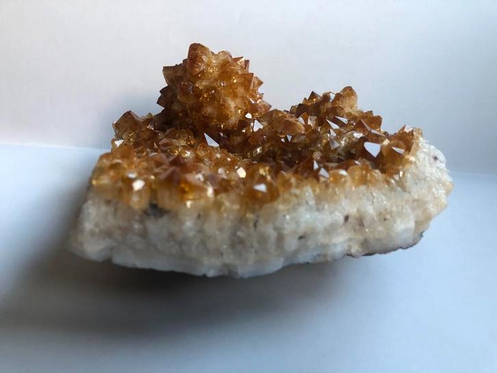 Grote Citrien Kwarts Cluster – 2,1 kg –, Verzamelen, Mineralen en Fossielen, Ophalen of Verzenden