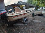 Terhi 385 boot met Yamaha 8pk, fishfinder en trailer, Watersport en Boten, Ophalen, Gebruikt, Minder dan 10 pk, Tot 6 meter