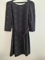 Jurk kniel.86cm Claudie Pierlot 36 blauw viscose 1xgedragen., Blauw, Claudie Pierlot, Nieuw, Ophalen of Verzenden