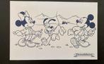 Mooie Disney prent 10x15 van Mickey Minnie Mouse en Pluto, Ophalen of Verzenden, Mickey Mouse