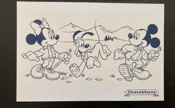 Mooie Disney prent 10x15 van Mickey Minnie Mouse en Pluto  beschikbaar voor biedingen