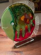 Glazen vis decoratie 26x28 cm, Ophalen of Verzenden, Gebruikt