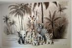 Junglebehang baby/kinderkamer, Antiek en Kunst, Kunst | Schilderijen | Abstract, Ophalen