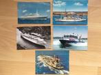 5 ansichtskaarten scheepvaart, Verzenden, Ongelopen, Overige thema's