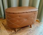 Vintage voetenbank / poef met opbergruimte, Ophalen, Minder dan 50 cm, Gebruikt, 50 tot 75 cm