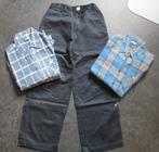 JONGENS KLEDINGSET 2, 1 LANGEBROEK , 2 OVERHEMDEN 122/128, Kinderen en Baby's, Kinderkleding | Maat 122, Ophalen, Jongen