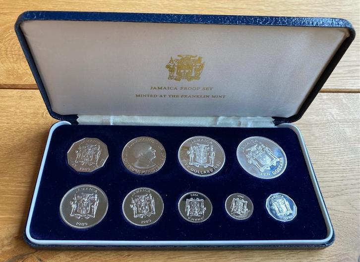 Muntset Jamaica 1980 met zilver, Postzegels en Munten, Munten | Amerika, Setje, Midden-Amerika, Zilver, Ophalen