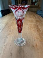 Val saint Lambert kristallen vaas Robijn rood, Antiek en Kunst, Ophalen of Verzenden