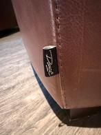 2 x Moderne bruine leren fauteuils, Huis en Inrichting, Fauteuils, Ophalen, Minder dan 75 cm, Leer, Zo goed als nieuw