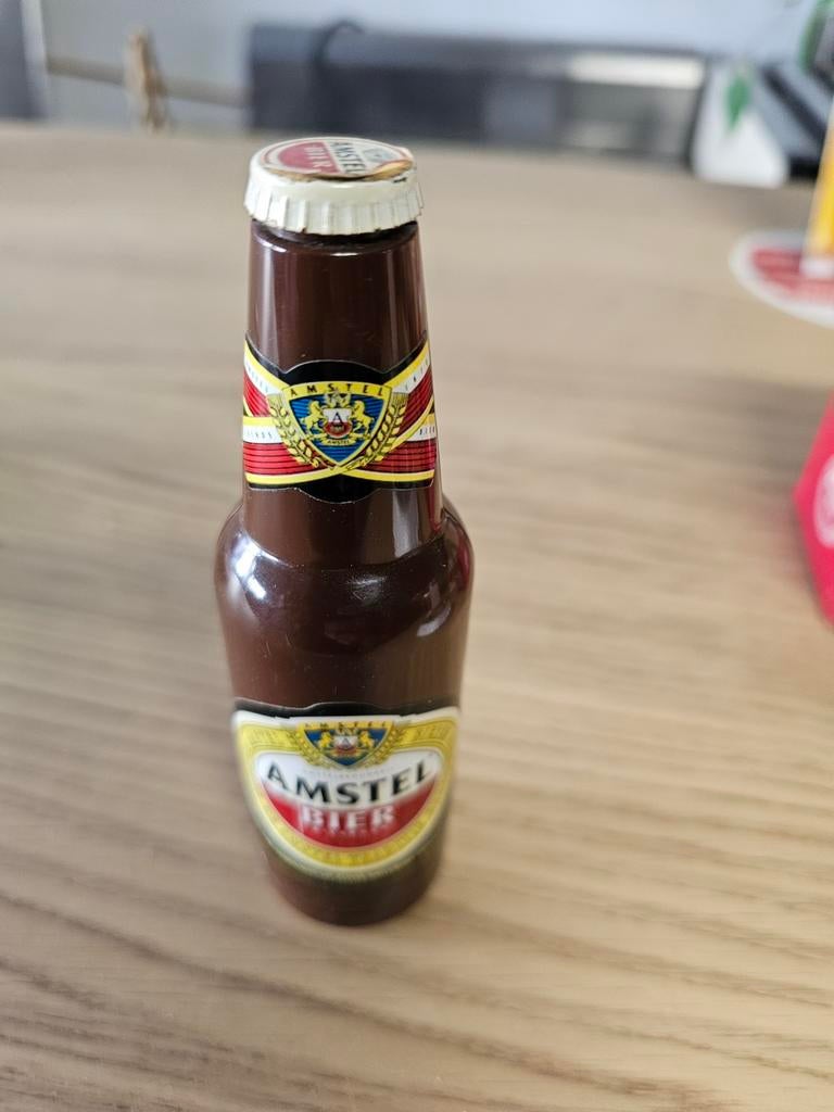 Amstel Bier Fles Lamp uniek., Ophalen of Verzenden, Zo goed als nieuw, Flesje(s), Amstel