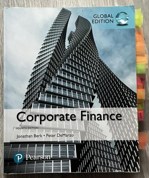 Corporate Finance (Global Edition, 4th Edition), Boeken, Studieboeken en Cursussen, Zo goed als nieuw, WO, Beta, Ophalen of Verzenden